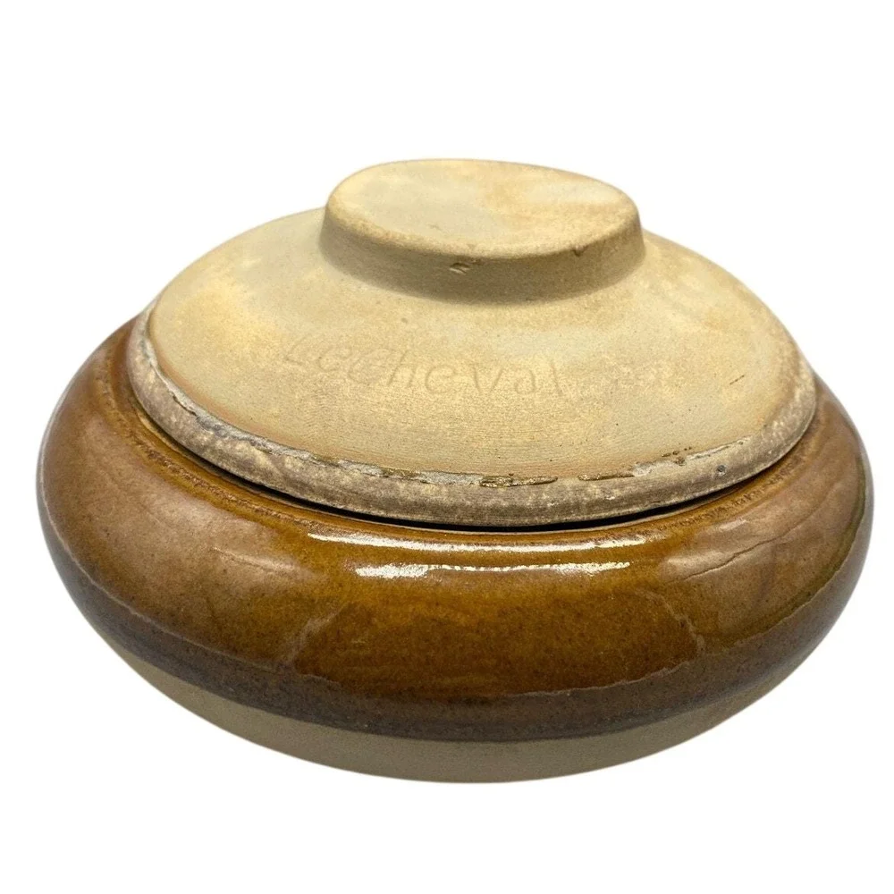 Le Cheval Studio Pottery Lidded Vessel Brown‎ Glazed Stoneware Trinket Bowl